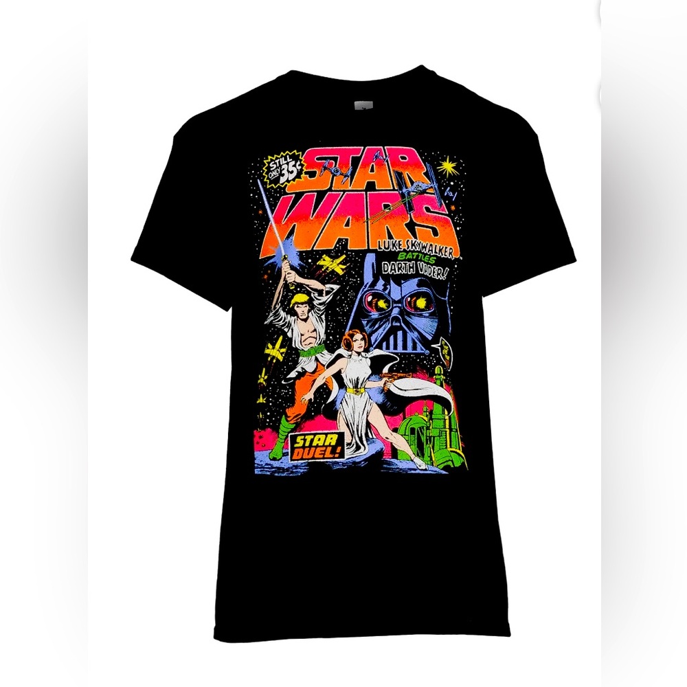 Star Wars Star Duel Graphic Comic Book Tee Short Sleeves Size XL
New Starwars